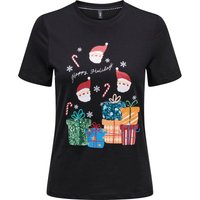 ONLY Rundhalsshirt "ONLXMAS YRSA CHRISTMAS REG S/S TOP JRS" für Weihnachten ONLY Rundhalsshirt "ONLXMAS YRSA CHRISTMAS REG S/S TOP JRS" für Weihnachten von Only