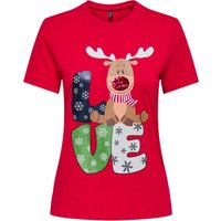 ONLY Rundhalsshirt "ONLXMAS YRSA CHRISTMAS REG S/S TOP JRS" für Weihnachten ONLY Rundhalsshirt "ONLXMAS YRSA CHRISTMAS REG S/S TOP JRS" für Weihnachten von Only