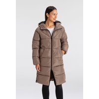 ONLY Steppmantel "ONLAMAND – Langer Puffercoat mit 2-Wege-Reißverschluss" lässig geschnitten, modisch, Steppware, Materialmix, hochschließend ONLY Steppmantel "ONLAMAND – Langer Puffercoat mit 2-Wege-Reißverschluss" lässig geschnitten, modisch, Steppware, Materialmix, hochschließend von Only