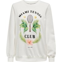 ONLY Sweater "ONLJULIA L/S TENNIS O-NECK BOX UB SWT" von Only