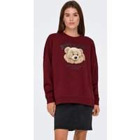 ONLY Sweatshirt "ONLBILA L/S BEAR O-NECK SWT" von Only