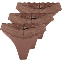 ONLY Tanga "ONLCHLOE LACE S.S THONG 3-PACK ACC", (Packung, 3 St.) von Only