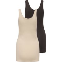 ONLY Tanktop "ONLLIVE – Slim-Fit Tanktops mit Stretch für optimalen Sitz" Packung, 2er-Pack, 2 Stk. tlg. slim fit, casual, Jersey, Baumwollmischung, Rundhals von Only