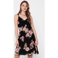 ONLY Trägerkleid "ONLKARMEN LIFE S/L SHORT DRESS WVN NOOS", in uni oder bedruckter Variante von Only