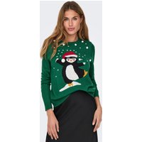 ONLY Weihnachtspullover "ONLXMAS LS O-NECK MIX DETAIL BOX KNT" von Only