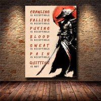 Crawling Is Acceptable Quitting Not Inspirational Canvas Painting || Motivierende Moderne Wandkunst Motivation von OnlyMotivation