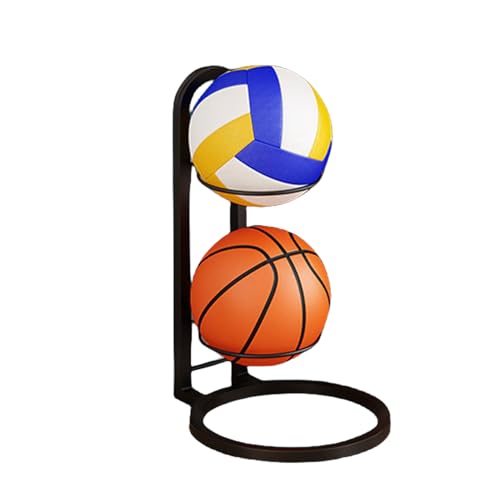Ballhalter Ballständer Für 4 Bälle, 2/3/4/5 Stufiges Vertikale Ballaufbewahrung, Abnehmbar Ballhalter Basketball Halter, Ball Aufbewahrung,Innenbereich Ballregal, Stabil Robust Ballständer Fussball von Onlynery