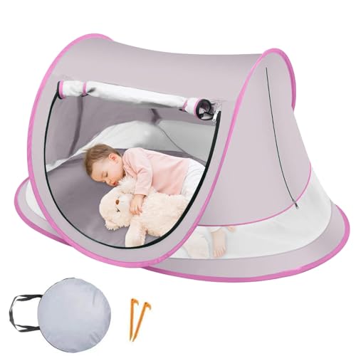 Onlynery Baby Strandüberdachung | Baby Strandkuppel - Leichtes Sonnenschutz Sanddichtes Versteck für Ruhe Spiel Picknick Wandern Reisen Park Angeln See Garten Urlaub von Onlynery