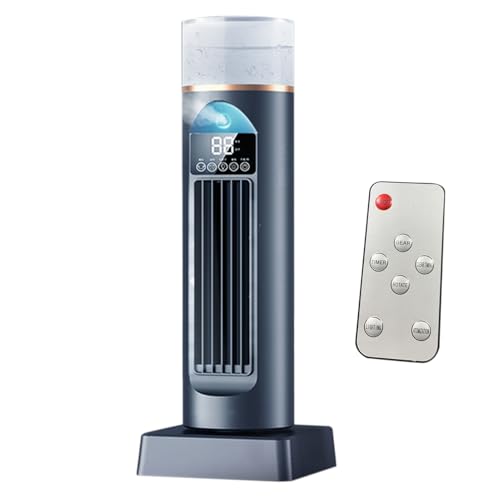 Onlynery Klimagerät Ventilator - Tragbarer Personaler Klimatisierungslüfter Mit Luftbefeuchter,Verdunstungskühler Stufenlos Einstellbar Luftbefeuchter Mit Timer & Fernbedienung, Lüfter Ohne Rotor Für von Onlynery