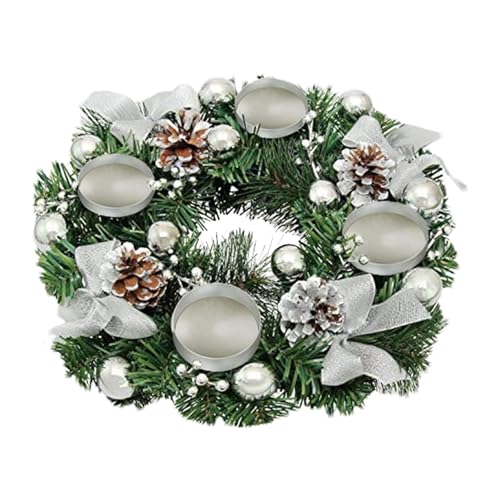 Weihnachten Kränze, Weihnachts Kerzenringe, Christmas Advent Wreath Candle Holder, Adventskranz Ring Kerzenhalter Für Weihnachten, Adventsgesteck Adventsgestecke, Künstliche Kerzenringe Tisch Decor Weihnachten Kränze, Weihnachts Kerzenringe, Christmas Advent Wreath Candle Holder, Adventskranz Ring Kerzenhalter Für Weihnachten, Adventsgesteck Adventsgestecke, Künstliche Kerzenringe Tisch Decor von Onlynery