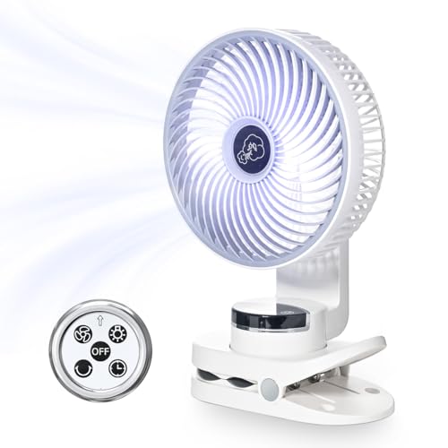 Onnilife 10000mAh Mini USB Clip Ventilator mit akku,3 in 1 Clip Fan Tischventilator mit Led Anzeige, 360°Drehung, tischventilator sehr leise für Schlafzimme Büro Ausflüge Auto Camping Zuhause Onnilife 10000mAh Mini USB Clip Ventilator mit akku,3 in 1 Clip Fan Tischventilator mit Led Anzeige, 360°Drehung, tischventilator sehr leise für Schlafzimme Büro Ausflüge Auto Camping Zuhause von Onnilife