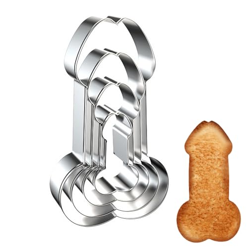 4 Stück Penis-Ausstechformen-Set aus Edelstahl Ausstechformen Lustig Kreative Ausstechformen Lustige DIY-Form Ausstechform Edelstahl-Metallformen für selbstgemachte Snacks Cocktail-Party-Zubehör 4 Stück Penis-Ausstechformen-Set aus Edelstahl Ausstechformen Lustig Kreative Ausstechformen Lustige DIY-Form Ausstechform Edelstahl-Metallformen für selbstgemachte Snacks Cocktail-Party-Zubehör von Onperpoe