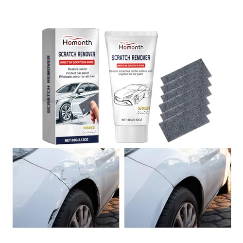 Autokratzer-Reparaturpaste Upgrade-Set Kratzer Entferner Auto Car Scratch Repair Paste Polierpaste Auto Kratzer Entferner mit 6 Namib für Verschiedene Autooberflächen (60g) von Onperpoe