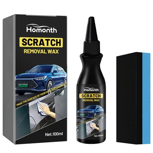 Kratzer Entferner Auto Kratzerentferner Autolack Autokratzer-Reparaturpaste Car Scratch Repair Paste Polierpaste Auto Kratzer Entferner mit Schwamm für Verschiedene Autooberflächen (100ml) von Onperpoe