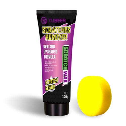 Onperpoe Autokratzer-Reparaturpaste Upgrade-Set Autolack Kratzer Entferner Auto Car Scratch Repair Paste Polierpaste Auto Kratzer Entferner mit Schwamm für Verschiedene Autooberflächen (120g) von Onperpoe