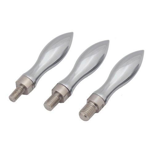 ONPIRA Chrom Drehgriff Kurbelgriff drehbarer Ballengriff Metall Grifflänge Handkurbel (M10) von ONPIRA
