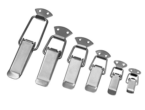 Edelstahl Spannverschluss Kistenverschluss Kofferverschluss Schnappschloss (Größe: 55mm) von ONPIRA