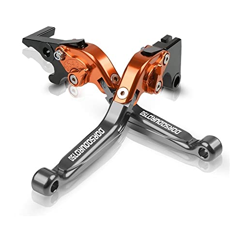 Für Aprilia DORSODURO 750 2007-2009 2010 2011 2012 2013 2014 2015 2016 Motorrad Kupplungsbremshebel Ausziehbare Einstellbare Faltbare Hebel CNC Aluminium Kompatible(Orange) von Onrksreb