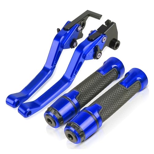 Für CB 1100 CB1100 GIOspecial 2013 2014 2015 2016 Motorrad Lenker Einstellbare Bremse Kupplung Hebel Griffe Griff Kompatible(Blau) von Onrksreb