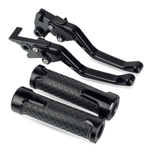 Für CB190r CB 190R 2015-2018 2016 2017 Motorrad Lenker Einstellbare Bremse Kupplung Hebel Griffe Griff Kompatible(Schwarz) von Onrksreb