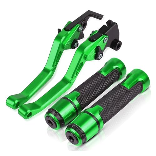 Für CB300F CB 300F 2014-2018 2016 2017 Motorrad Lenker Einstellbare Bremse Kupplung Hebel Griffe Griff Kompatible(Grün) von Onrksreb