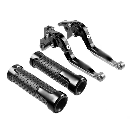 Für CB600F CB 600 F Hor&net 2007-2013 2008 2009 2010 2011 2012 Motorrad Lenker Einstellbare Bremse Kupplung Hebel Griffe Griff Kompatible(Sliver) von Onrksreb