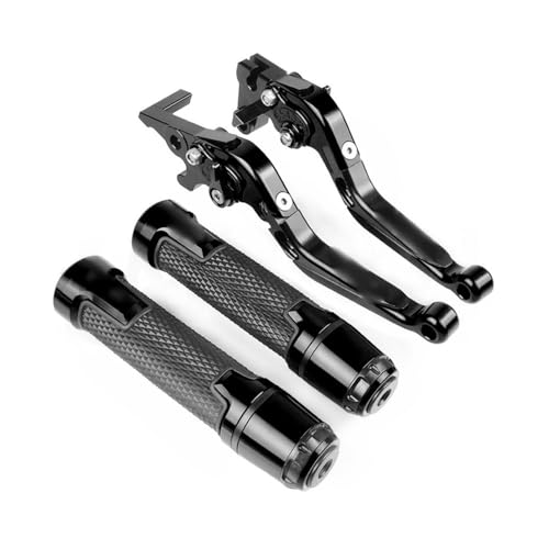 Für CBR400 CBR 400 NC23 29 1986 1987 1988-1994 Motorrad Kupplung Bremshebel Ausziehbare Einstellbare Faltbare Hebel Lenkergriffe Kompatible(Schwarz) von Onrksreb