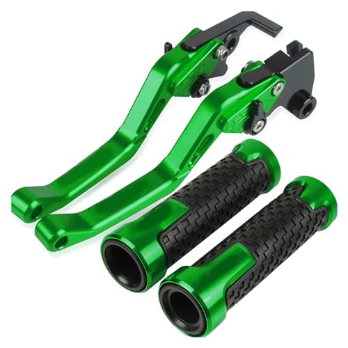 Für CBR400 CBR 400 NC23 29 1986 1987 1988-1994 Motorradlenker Einstellbare Bremskupplungshebel Griffe Griff Kompatible(Grün) von Onrksreb