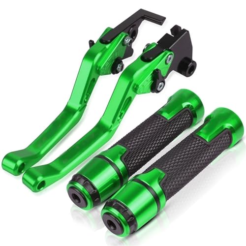 Für CBR500R CB500FX 2013-2018 Motorradlenker Einstellbare Bremskupplungshebel Griffe Griff Kompatible(Grün) von Onrksreb