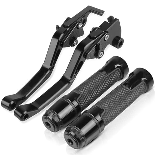 Für CBR954RR CBR 954RR CBR954 RR 2002 2003 Motorrad Lenker Einstellbare Bremse Kupplung Hebel Griffe Griff Kompatible(Schwarz) von Onrksreb