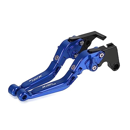 Für Hon&da X-ADV750 XADV750 2017 2018 2019 2020 Motorrad Kupplung Bremshebel Ausziehbare Einstellbare Faltbare Hebel CNC Aluminium Kompatible(Blau) von Onrksreb