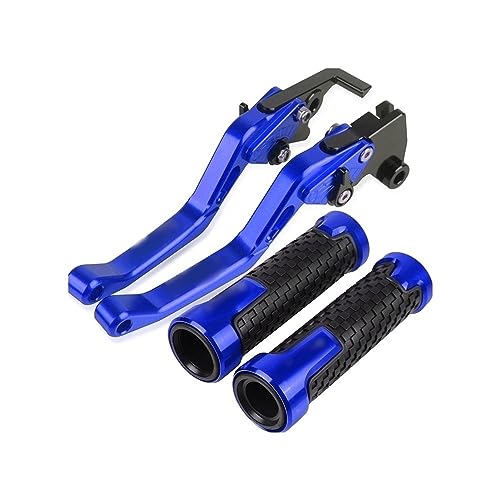 Für K&awasaki Z800 Z 800 EveRsion 2013 2014 2015 2016 2017 Motorrad Lenker Einstellbare Bremse Kupplung Hebel Griffe Griff Kompatible(Blau) von Onrksreb