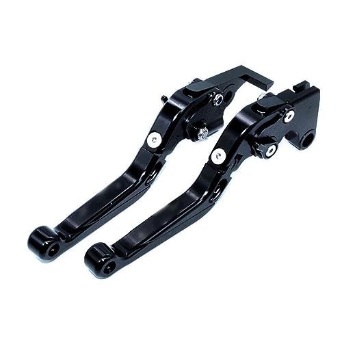 Für K&awasaki ZX9R ZX-9R 2000 2001 2002 2003 Motorrad Kupplung Bremshebel Ausziehbare Einstellbare Faltbare Hebel CNC Aluminium Kompatible(Schwarz) von Onrksreb