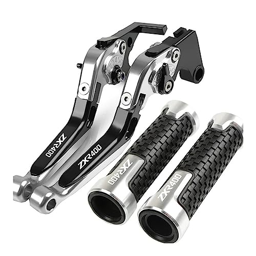 Für K&awasaki ZXR400 1995 1996 1996 1998 Alle Jahre ZXR 400 Motorradkupplungs-Bremshebel Ausziehbare Verstellbare Faltbare Hebel Lenkergriffe Kompatible(Sliver) von Onrksreb