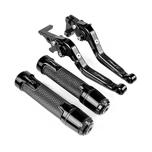 Für K1200R SPORT 2006 2007 2008 Motorrad Kupplungsbremshebel Ausziehbare Verstellbare Faltbare Hebel Lenkergriffe Kompatible(Schwarz) von Onrksreb