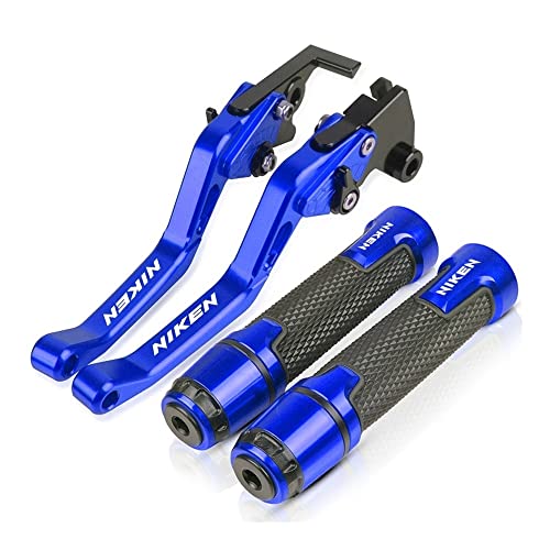 Für NIKEN 2018 2019 2020 Motorrad Lenker Einstellbare Bremskupplungshebel Griffe Griff Kompatible(Blau) von Onrksreb
