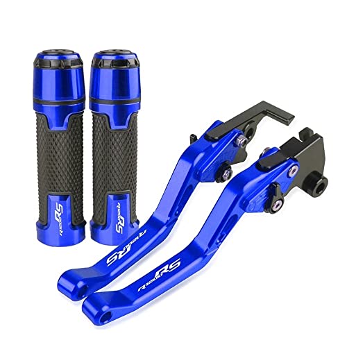 Für R1200RS R1200 RS 2015 2016 2017 2018 Motorradlenker Einstellbare Bremskupplungshebel Griffe Griff Kompatible(Blau) von Onrksreb