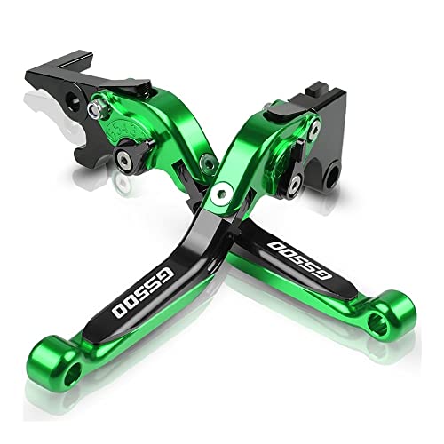 Für Suzuki GS500 GS 500 1989–2008 2003 2004 2005 2006 2007 Motorrad Kupplungsbremshebel Ausziehbar, Verstellbar, Klappbar, CNC-Aluminium Kompatible(Grün) von Onrksreb