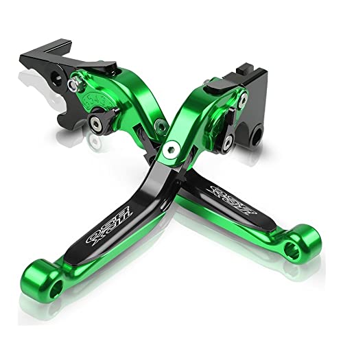 Für TRX850 1996-2000 1997 1998 1999 TRX 850 Motorrad Kupplungsbremshebel Ausziehbare Verstellbare Faltbare Hebel CNC Aluminium Kompatible(Grün) von Onrksreb