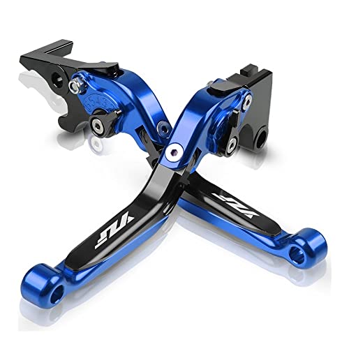 Für YZFR6 YZF R6 2005-2015 2016 2006 2007 2008 2009 2010 Motorrad Kupplungsbremshebel Ausziehbar Einstellbare Faltbare Hebel CNC Aluminium Kompatible(Blau) von Onrksreb