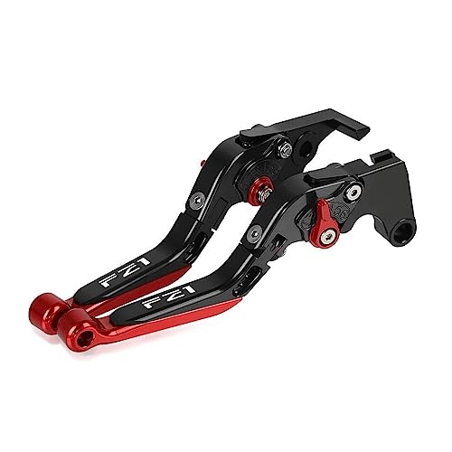 Für Yama&ha FZ1FAZER FZ1 FZ-1 Fa&zer 2006–2015 2007 2008 2009 2010 Motorrad-Kupplungsbremshebel Ausziehbare Verstellbare Faltbare Hebel CNC-Aluminium Kompatible(Rot) von Onrksreb