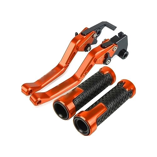 Für ZX6R ZX-6R ZX 6R 2000 2001 2002 2003 2004 Motorradlenker Einstellbare Bremskupplungshebel Griffe Griff Kompatible(Rot) von Onrksreb