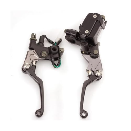 Onrksreb Kompatible Teile Für Hon&da CRF250L CRF300L CRF125F CRF250F 2022 2023 CRF 250 300 L CNC Hauptzylinder Hydraulische Bremse Kupplungshebel(Schwarz) von Onrksreb