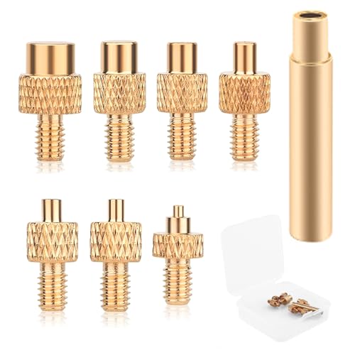 7 Stück Lötspitzen Einschmelzhilfe Set mit Adapter für Gewindeeinsätze/Einschmelzmuttern M2 M2.5 M3 M4 M5 M6 M8 Lötkolben Spitzen für 3D Drucker für Weller ST Serie 900M/T18 Lötspitzen mit Box von OnrySxn