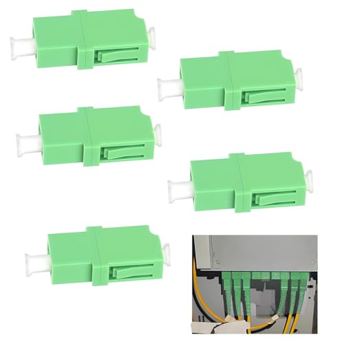 5 Stück Glasfaseradapter, PC-Singlemode Glasfaser Adapter Kupplung Grün LC-APC Female Simplex Monomode LWL Adapter Kupplung LC/APC Simplex für Glasfaser Kommunikationssystem Zugangsnetzwerk Schnelle 5 Stück Glasfaseradapter, PC-Singlemode Glasfaser Adapter Kupplung Grün LC-APC Female Simplex Monomode LWL Adapter Kupplung LC/APC Simplex für Glasfaser Kommunikationssystem Zugangsnetzwerk Schnelle von OnrySxn