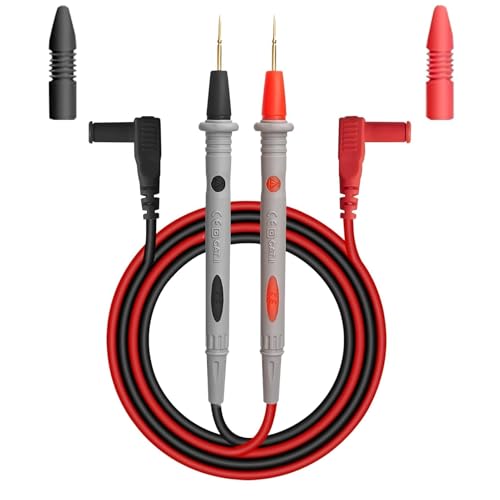 Messspitzen für Multimeter 100 cm, Silikon-Messleitungen Multimeter-Sonden 1000V AC/DC 20A Kompatibel mit Digitalmultimetern Zangenmessgerätenfür Voltmeter Ohmmeter Amperemeter von OnrySxn