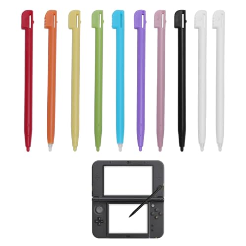 Stylus-Stifte kompatibel mit Nintendo DS 3DS, 8,7 x 0,5 cm, stilvoll, bunt, Touchscreen-Eingabestift, Kunststoff, Ersatz-Stylus, Touch-Pen, kompatibel mit Nintendo XL, LL, Wii, U, NDSL, 10 Stück Stylus-Stifte kompatibel mit Nintendo DS 3DS, 8,7 x 0,5 cm, stilvoll, bunt, Touchscreen-Eingabestift, Kunststoff, Ersatz-Stylus, Touch-Pen, kompatibel mit Nintendo XL, LL, Wii, U, NDSL, 10 Stück von OnrySxn
