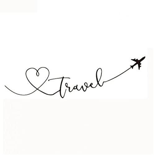 Onsinic 1 Stück Wandaufkleber Reisen Thematische Zitat Wort Wandtattoo Selbstklebende Abnehmbare PVC Home Decor Wandbild Kunstaufkleber von Onsinic