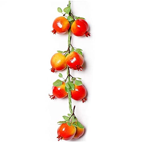 Künstliche Granatapfel Blatt Spieße Simulations-Frucht-gemüse-hängende Verzierung-ausgangswand-fälschungs-gemüse-Wand-Dekoration Fotografie Props Obst von Onsinic