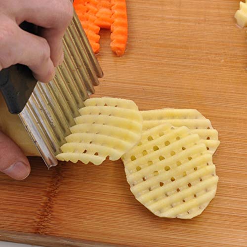 Onsinic Edelstahl-kartoffelchips, Die Schäler-fräser-gemüse-küchenmesser Machen Obstwerkzeug-zubehör Wellenschneider Onsinic Edelstahl-kartoffelchips, Die Schäler-fräser-gemüse-küchenmesser Machen Obstwerkzeug-zubehör Wellenschneider von Onsinic